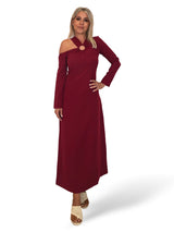 VESTIDO ARANDELA ASIMETRICO