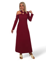 VESTIDO ARANDELA ASIMETRICO