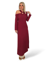 VESTIDO ARANDELA ASIMETRICO