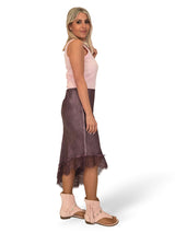 FALDA CORTA SATÉN ASIMÉTRICA JOT