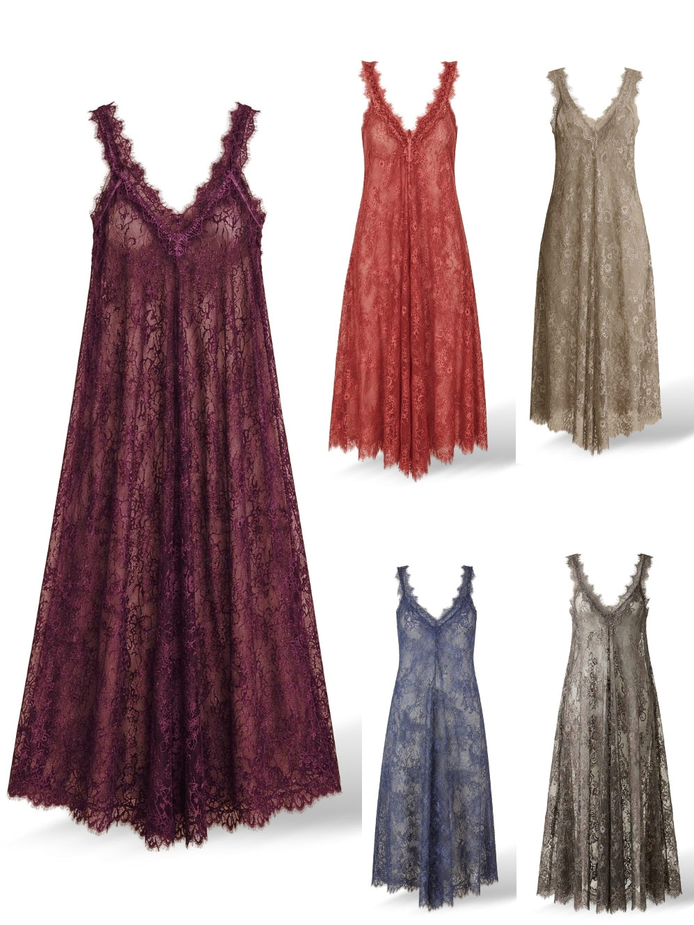 ROBE EN DENTELLE ORIENTALE