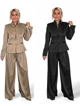 ASIATISCHES SET AUS JACKE UND PALAZZOHOSE JOT