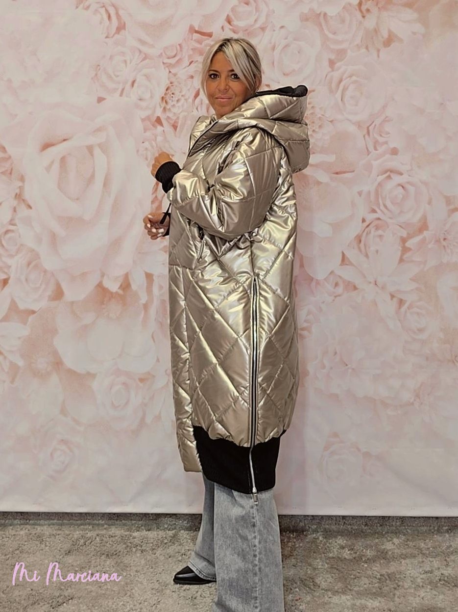 ABRIGO ACOLCHADO JOT METALIZADO - Mi Marciana