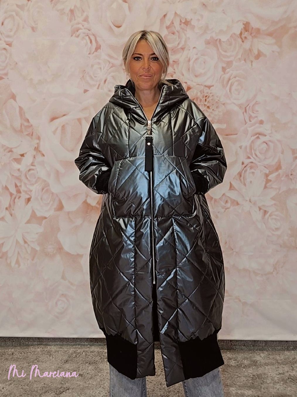 ABRIGO ACOLCHADO JOT METALIZADO - Mi Marciana