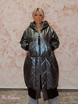 ABRIGO ACOLCHADO JOT METALIZADO - Mi Marciana