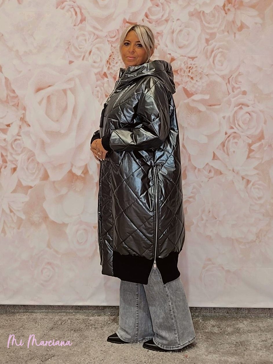 ABRIGO ACOLCHADO JOT METALIZADO - Mi Marciana