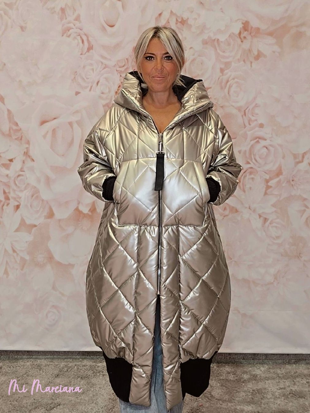 ABRIGO ACOLCHADO JOT METALIZADO - Mi Marciana