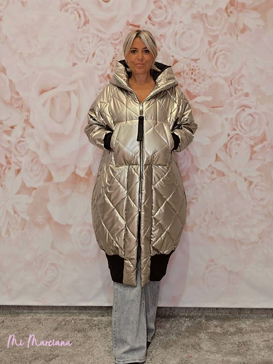 ABRIGO ACOLCHADO JOT METALIZADO - Mi Marciana