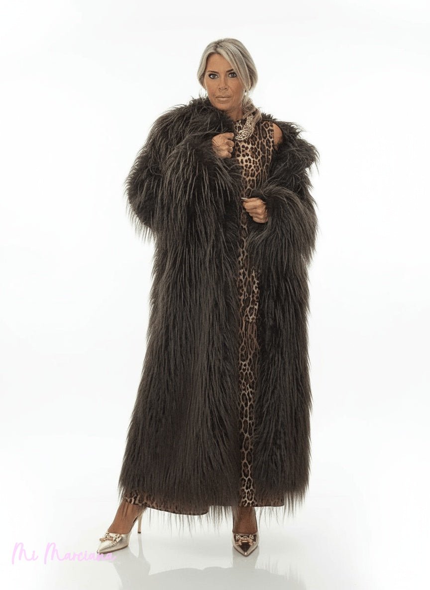 ABRIGO DOBLE PELO LISO LUMINA - Mi Marciana