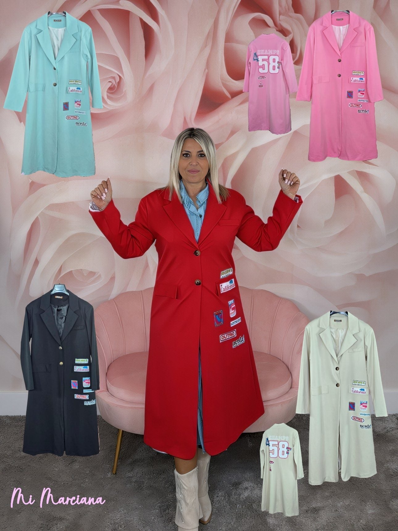 AMERICANA LARGA ALGODÓN CHAMPS - Mi Marciana