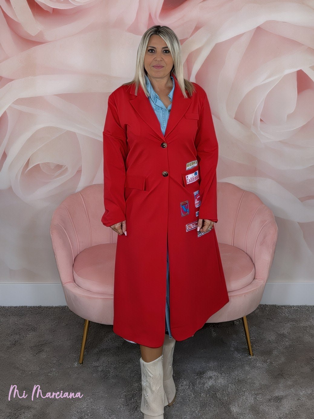 AMERICANA LARGA ALGODÓN CHAMPS - Mi Marciana