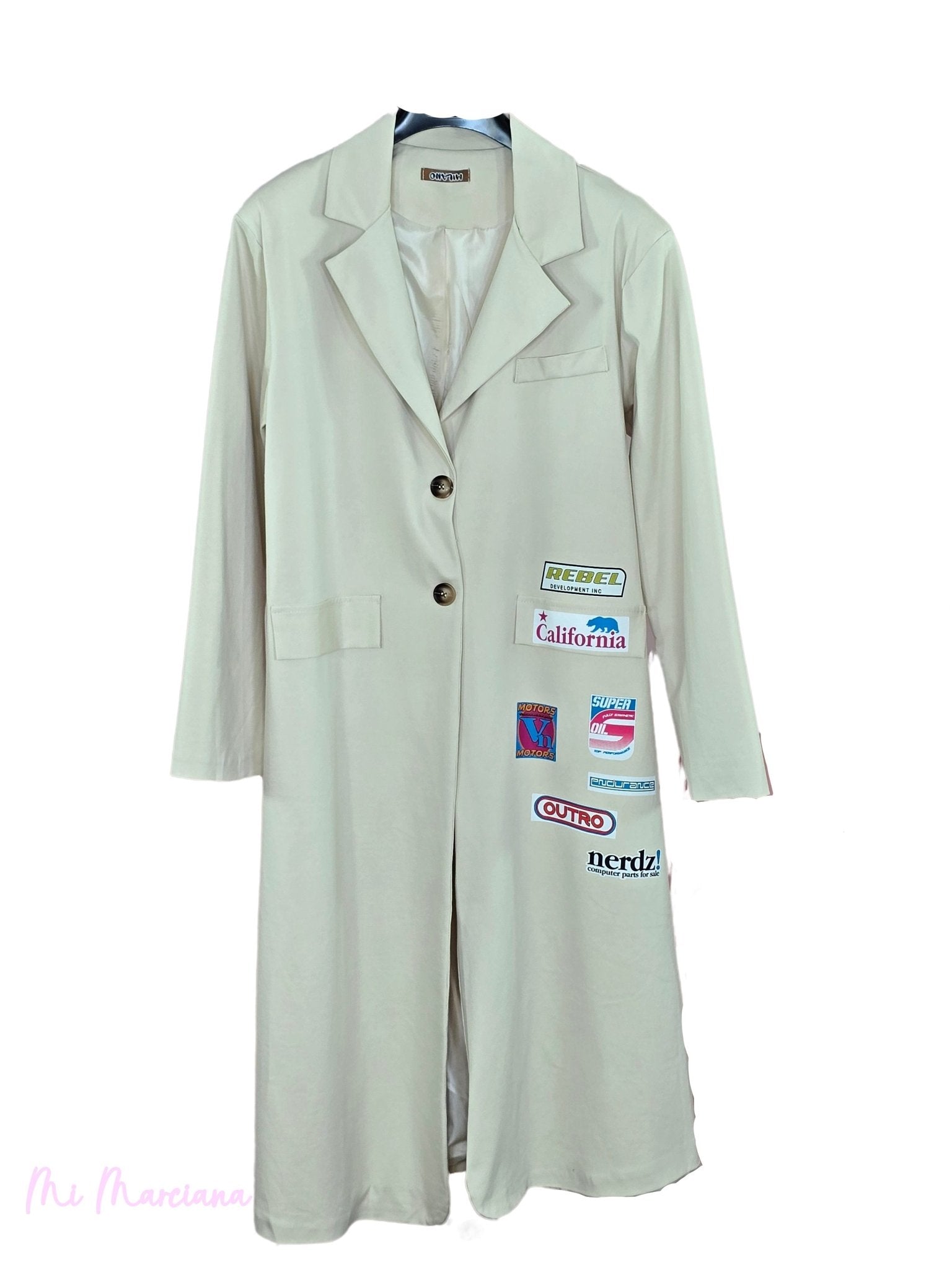 AMERICANA LARGA ALGODÓN CHAMPS - Mi Marciana