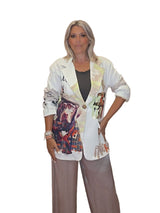 BLAZER DOG METALIZADA BLANCA - Mi Marciana