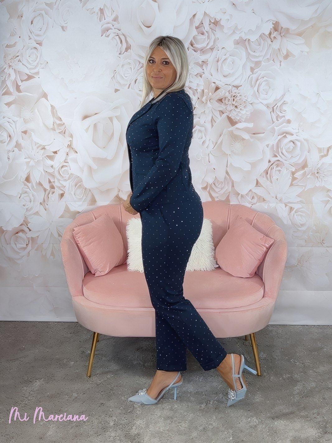 BLAZER ENTALLADA STRASS - Mi Marciana