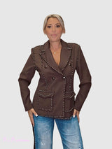 BLAZER ENTALLADA TACHUELAS JOT - Mi Marciana