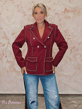 BLAZER ENTALLADA TACHUELAS JOT - Mi Marciana
