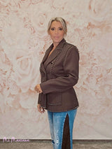 BLAZER ENTALLADA TACHUELAS JOT - Mi Marciana