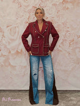 BLAZER ENTALLADA TACHUELAS JOT - Mi Marciana