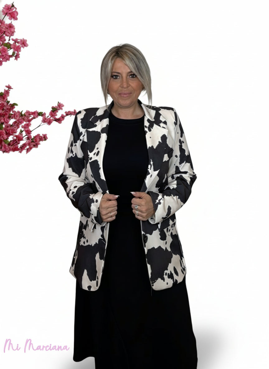 BLAZER VACA CINTURÓN ENTALLADO - Mi Marciana