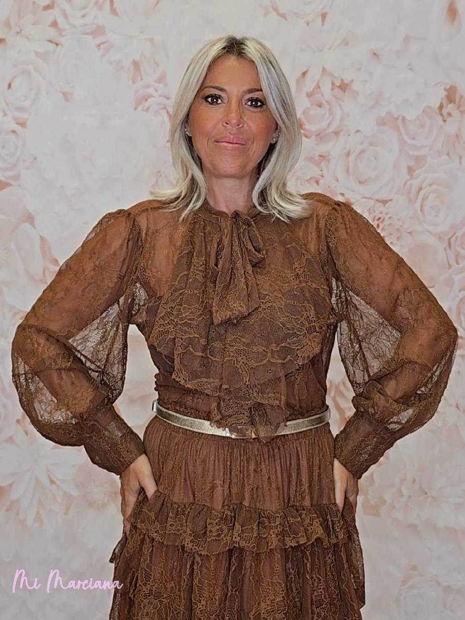 BLUSA ENCAJE CON LAZADA - Mi Marciana