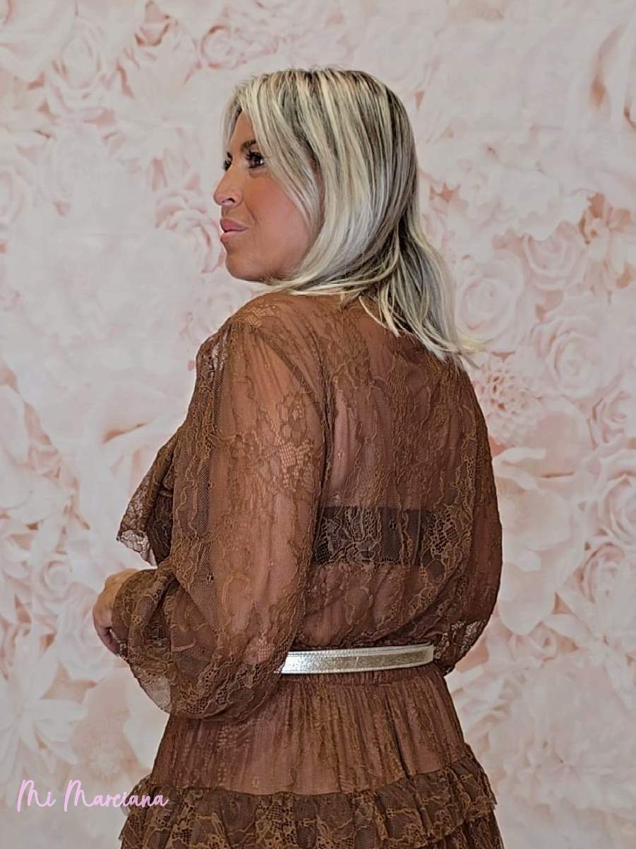 BLUSA ENCAJE CON LAZADA - Mi Marciana