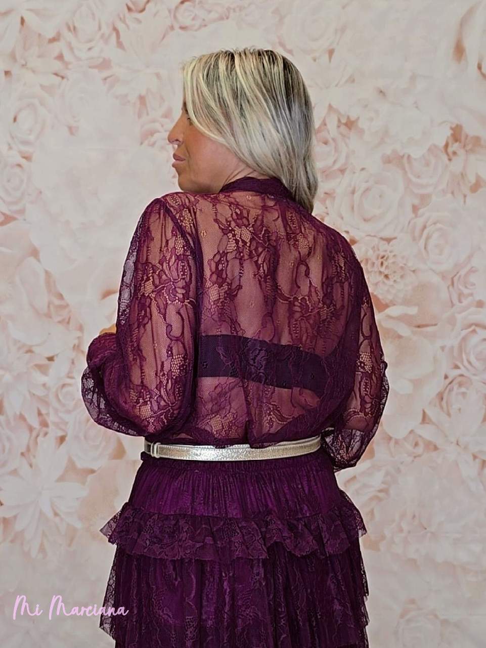 BLUSA ENCAJE CON LAZADA - Mi Marciana