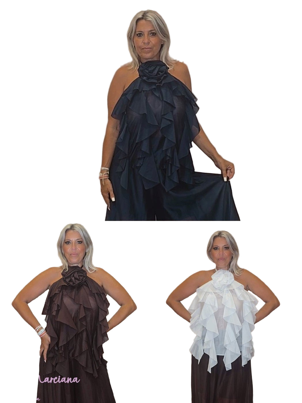 BLUSA GASA TENCEL FLOR - Mi Marciana