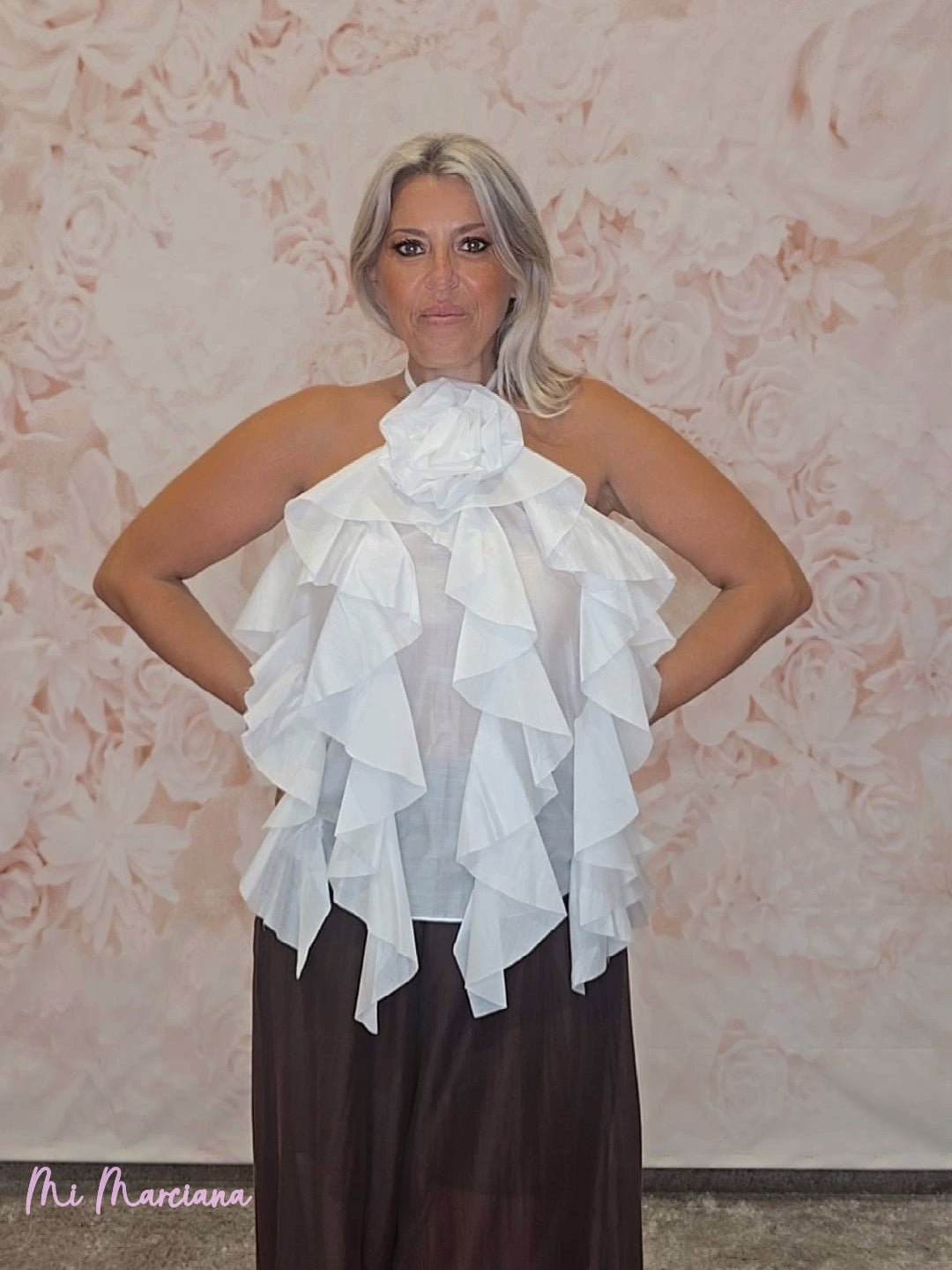 BLUSA GASA TENCEL FLOR - Mi Marciana