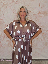 BLUSA OVERSIZE LUNARES SATEN - Mi Marciana