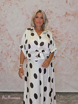 BLUSA OVERSIZE LUNARES SATEN - Mi Marciana