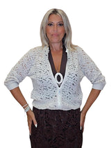 Bomber de renda com lantejoulas