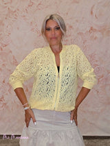 BOMBER ENCAJE LENTEJUELAS - Mi Marciana