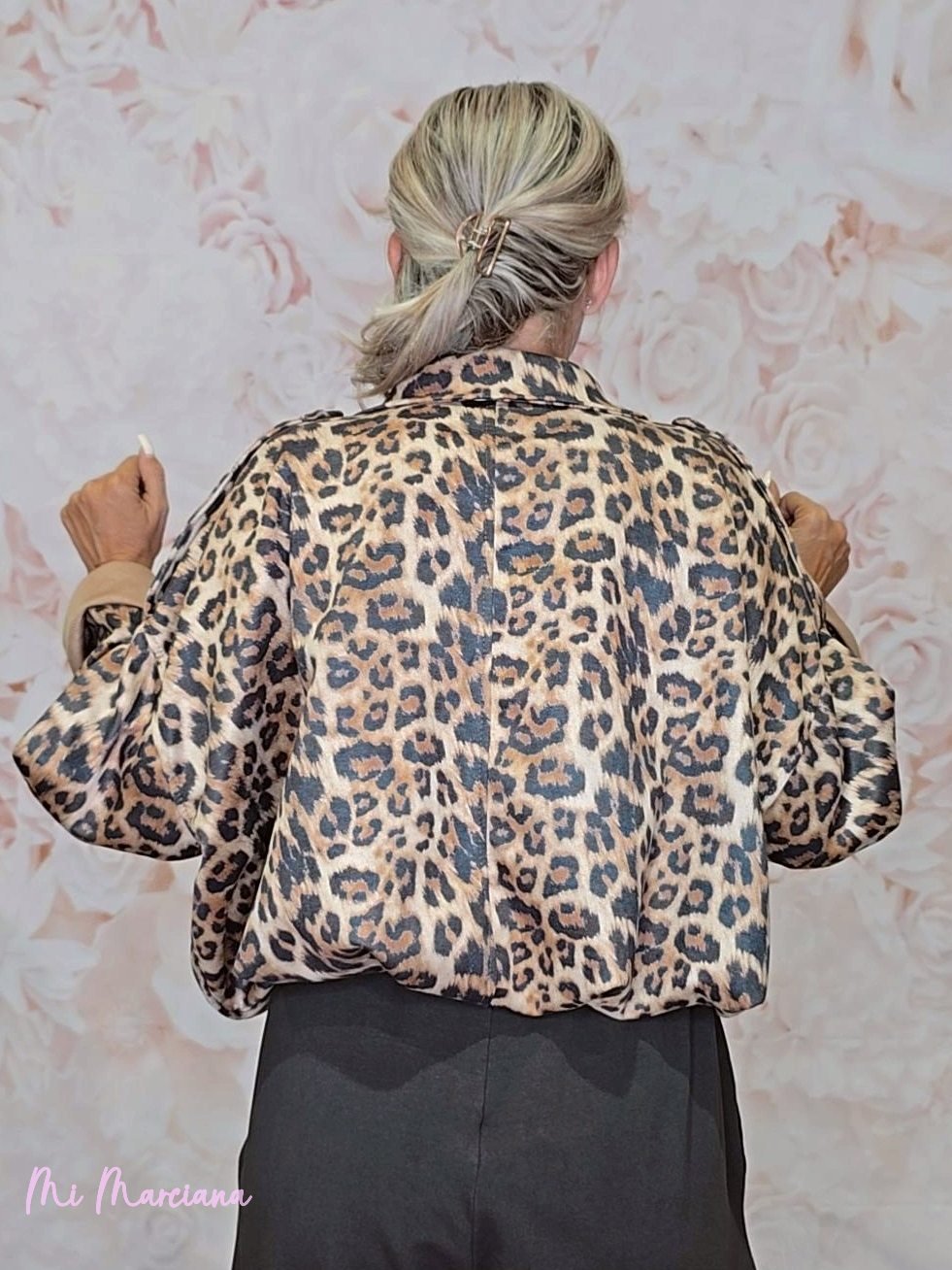 BOMBER OVERSIZE ANTELINA ANIMAL PRINT - Mi Marciana