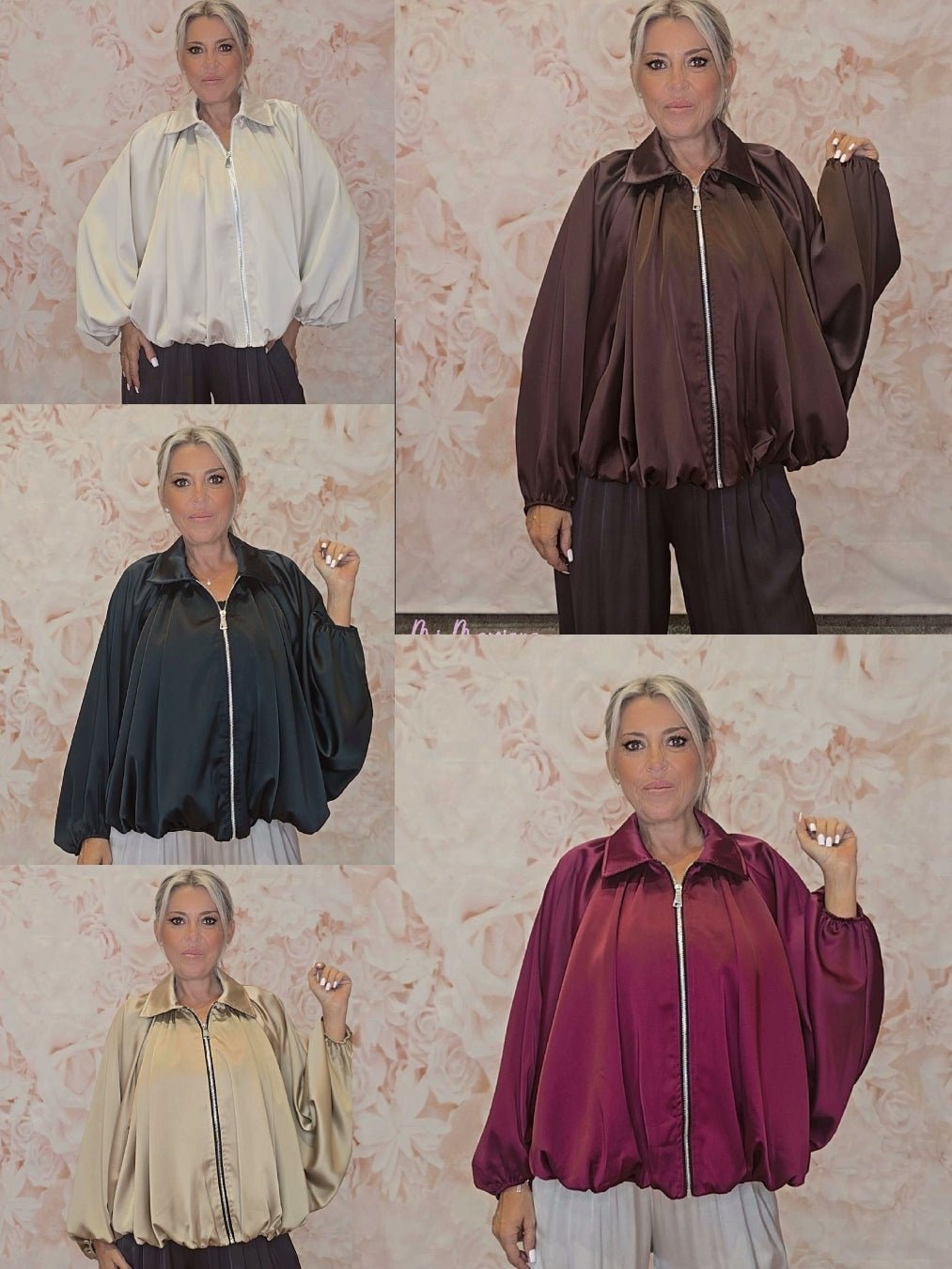 BOMBER OVERSIZE SATÉN - Mi Marciana