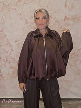 BOMBER OVERSIZE SATÉN - Mi Marciana