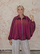 BOMBER OVERSIZE SATÉN - Mi Marciana