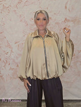 BOMBER OVERSIZE SATÉN - Mi Marciana