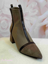 BOTÍN BICOLOR TAUPE - Mi Marciana