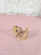 BRAZALETE ACERO HOJAS - Mi Marciana