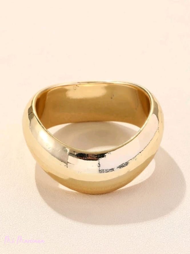 BRAZALETE ONDULADO DORADO - Mi Marciana