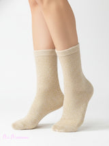 CALCETINES PELO PURPURINA