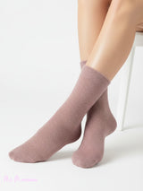 CALCETINES PELO PURPURINA