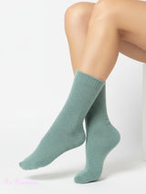 CALCETINES PELO PURPURINA