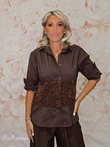 CAMISA ENCAJE CINTURA JOT - Mi Marciana