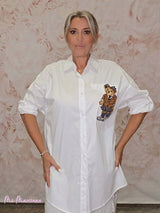 CAMISA OSO BLANCA JOT - Mi Marciana