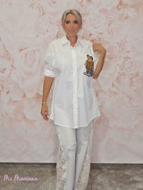 CAMISA OSO BLANCA JOT - Mi Marciana