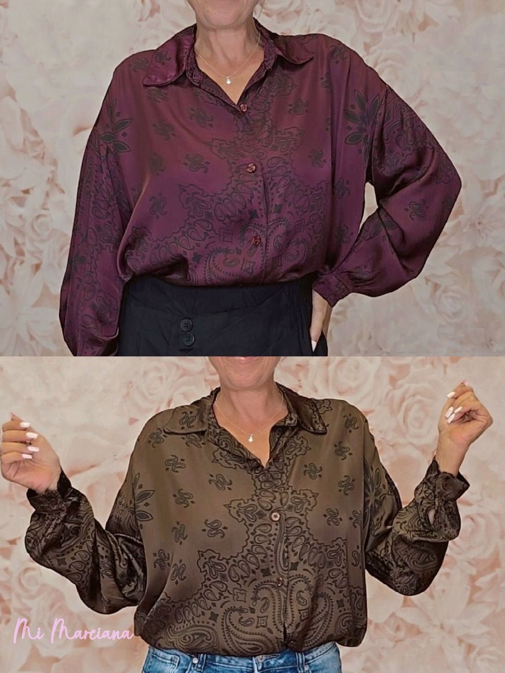 CAMISA RASO ESTAMPADO JOT - Mi Marciana