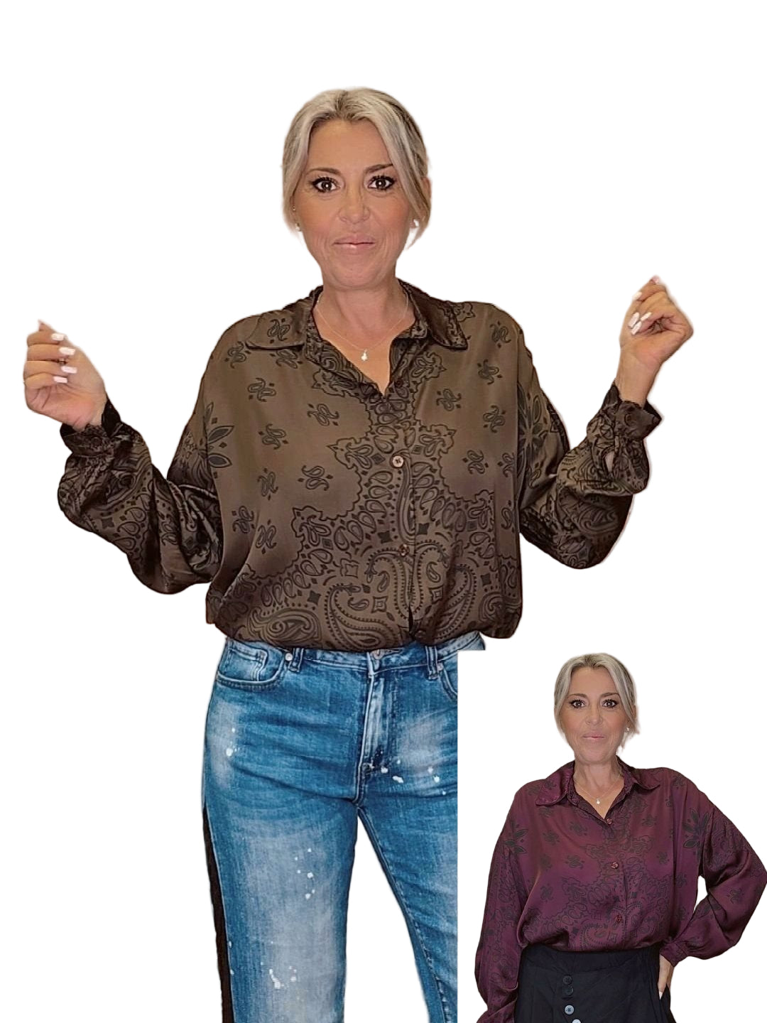 CAMISA RASO ESTAMPADO JOT - Mi Marciana