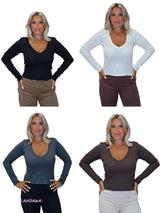 CAMISETA ESCOTE EN V - Mi Marciana