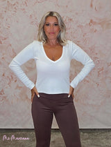 CAMISETA ESCOTE EN V - Mi Marciana